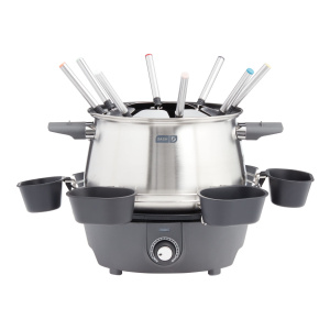 Dash Gray Deluxe Fondue Maker Set