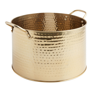 Julian Gold Hammered Beverage Party Tub