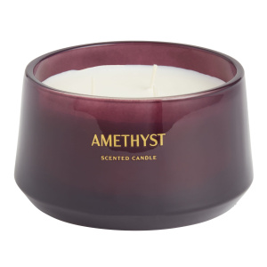 Gemstone Amethyst 3 Wick Scented Candle