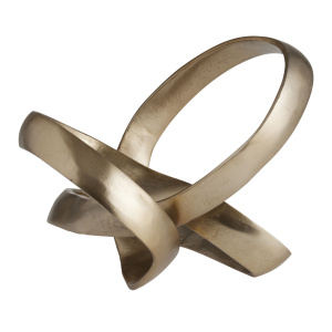 Gold Metal Infinity Loop Decor