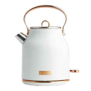 Haden Ivory and Copper Heritage Cordless Electric Kettle