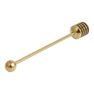 Meg Quinn Gold Stainless Steel Honey Dipper