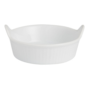 Mini White Porcelain Eared Ramekin Set of 2