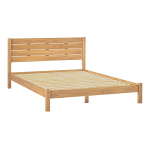 Cres Slatted Pine Wood Queen Bed