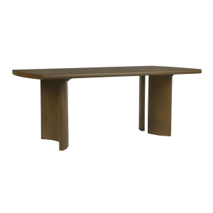 Lambeth Distressed Brown Mango Wood Curved Leg Dining Table