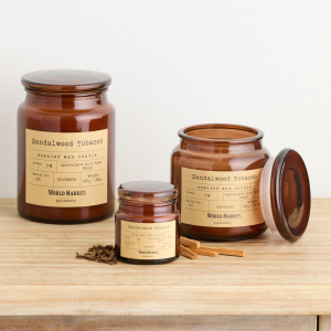 Apothecary Sandalwood Tobacco Scented Candle